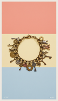 Mixed Metal Vintage Charm Bracelet